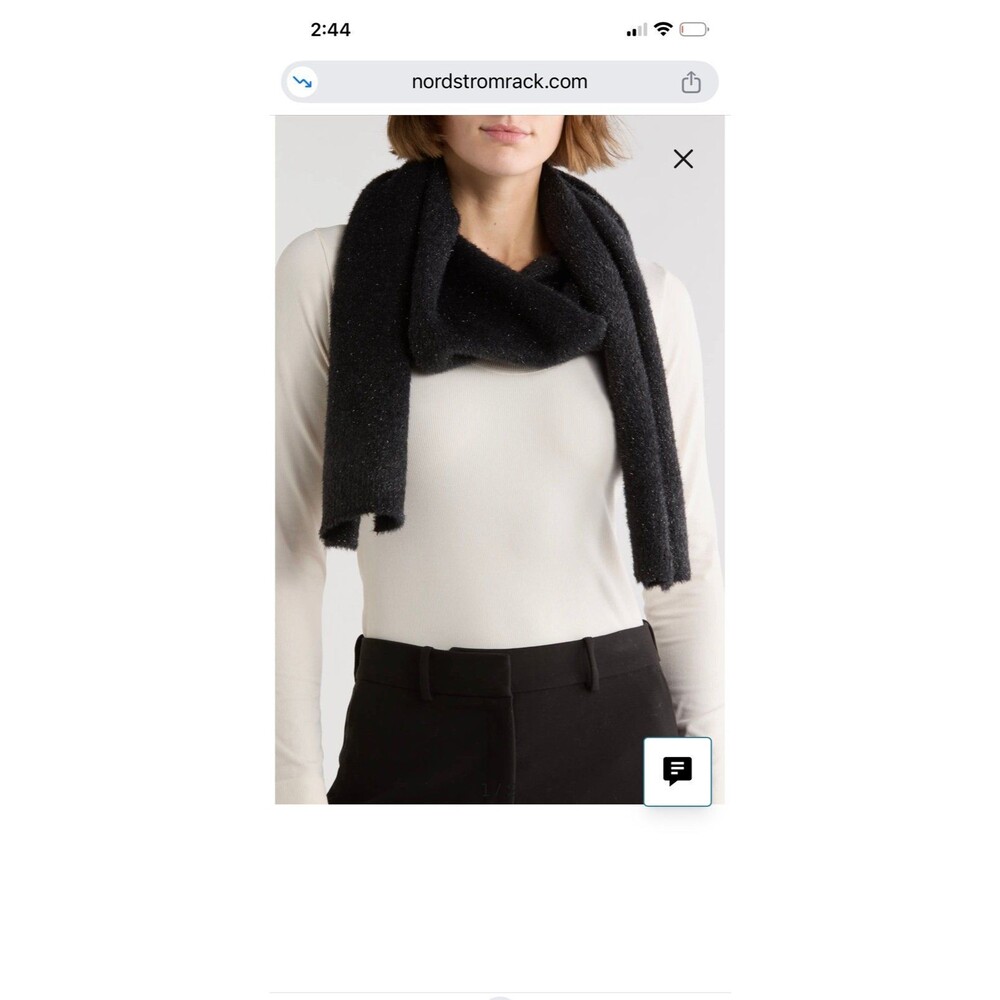 All saints black scarf NWT
